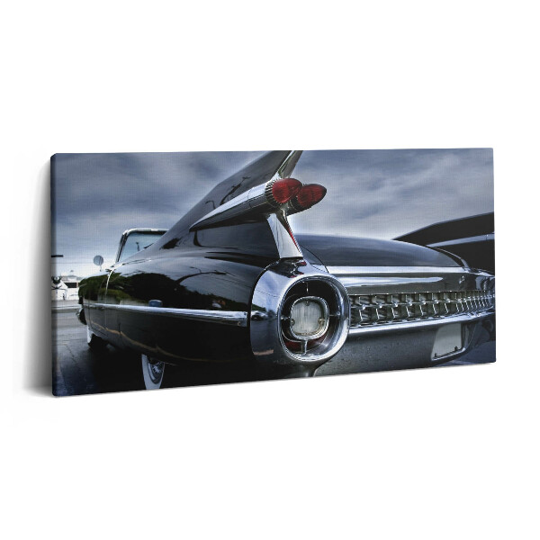 Vászonkép 140x70 Történelmi fekete Cadillac autó