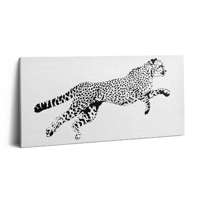 Vászonkép 140x70 Párduc sziluettje