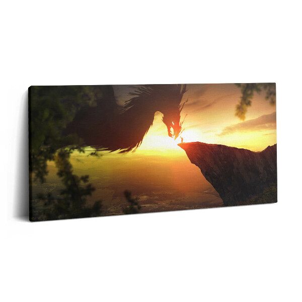Vászonkép 140x70 Fantázia világ sárkány