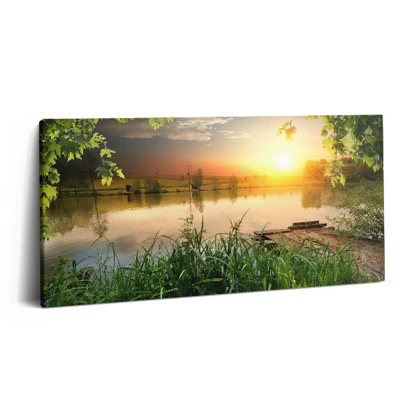 Vászonkép 140x70 Naplemente egy nyári napon