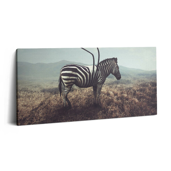 Vászonkép 140x70 Illusztráció zebracsíkokkal