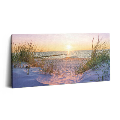 Vászonkép 140x70 Lengyel tenger - napozás