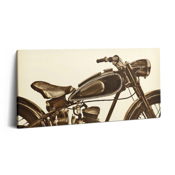Vászonkép 140x70 Retro szepia - vintage stílusú motorkerékpár