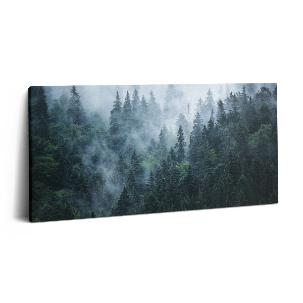 Vászonkép 140x70 Ködös hegyi táj