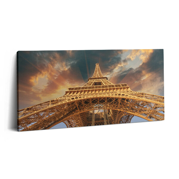 Vászonkép 140x70 Az Eiffel-torony a napsütésben