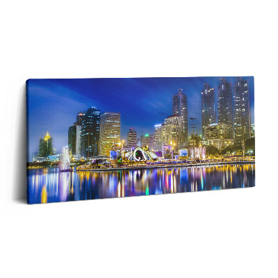 Vászonkép 140x70 A város tele színekkel