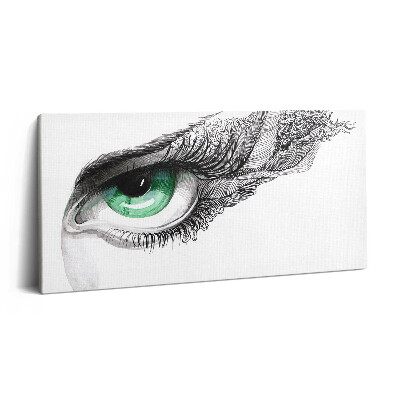 Vászonkép 140x70 Absztrakció egy emberi szemről