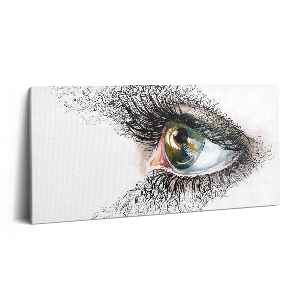 Vászonkép 140x70 Az emberi szem rajza