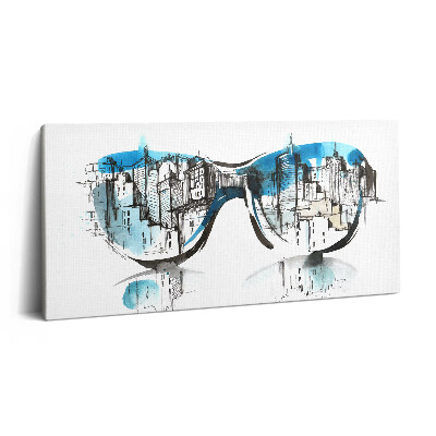 Vászonkép 140x70 A város szemüvegben