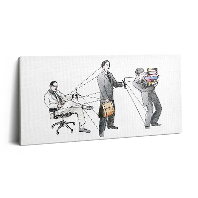 Vászonkép 140x70 Emberek-babák