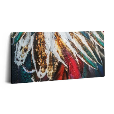 Vászonkép 140x70 Világosbarna madártollak