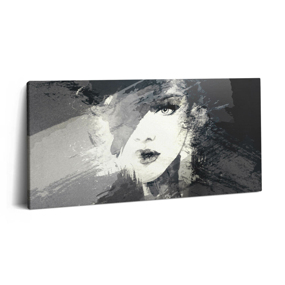 Vászonkép 140x70 Nő akvarellszerű stílusban