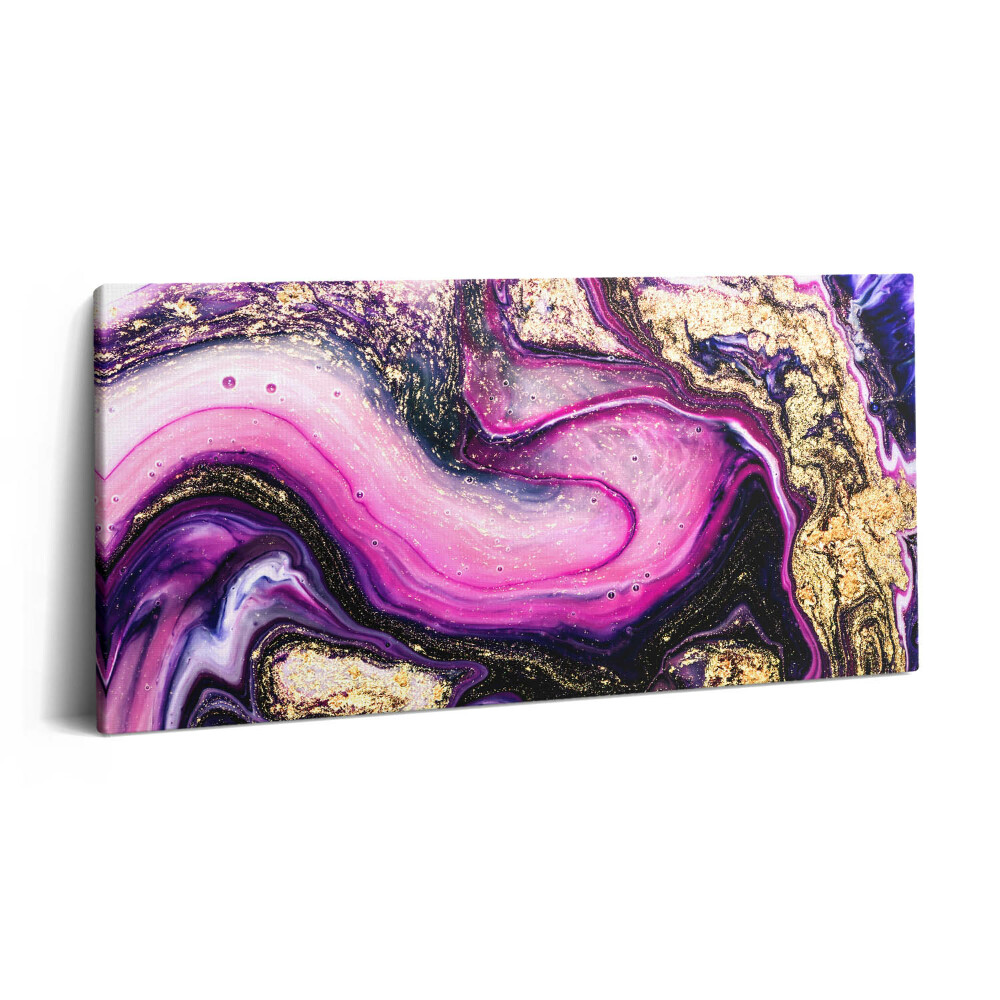 Vászonkép 140x70 Márvány absztrakció arannyal