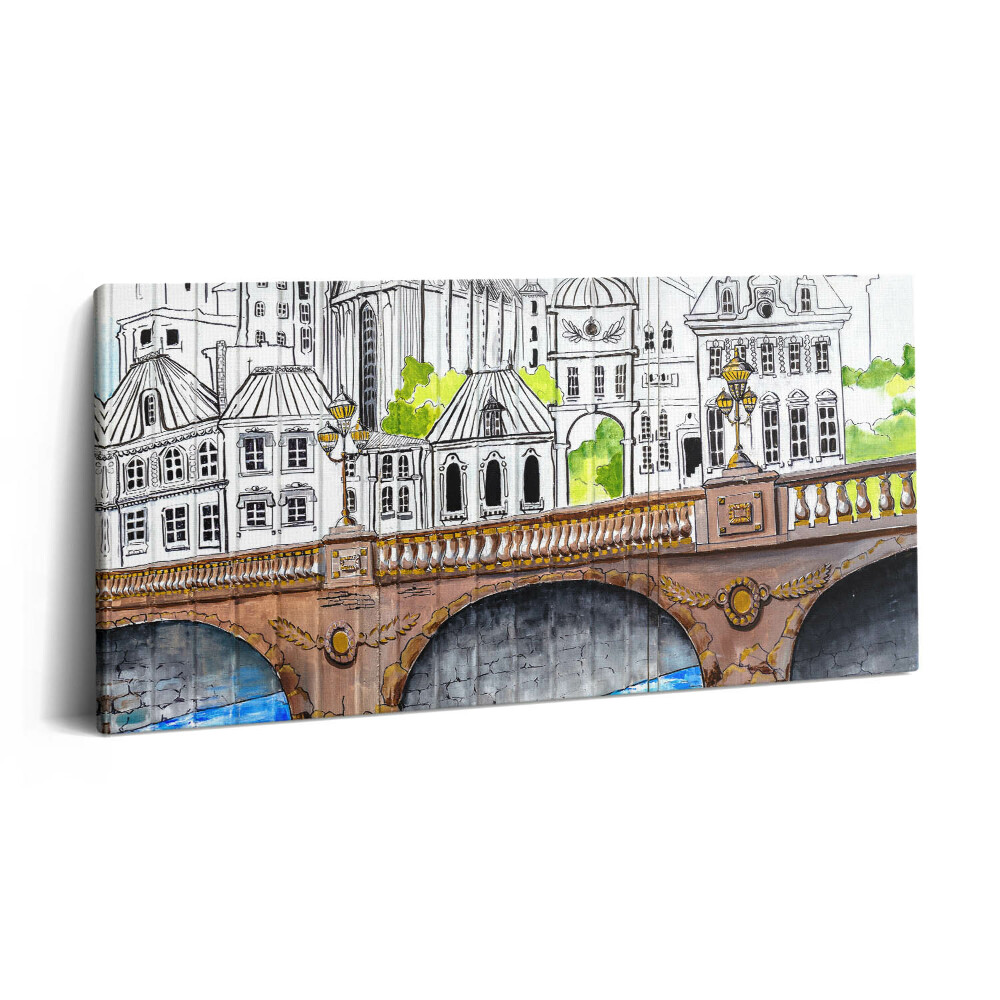 Vászonkép 140x70 Városi graffiti kultúra - Franciaország