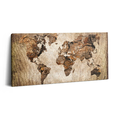 Vászonkép 140x70 Vintage világtérkép