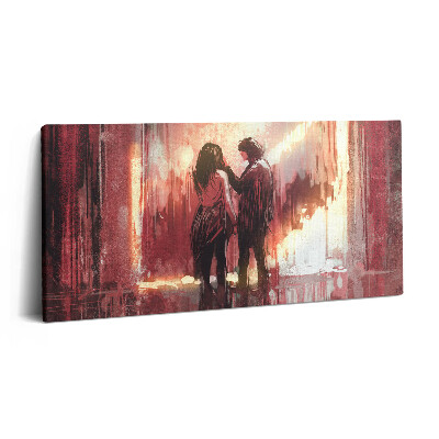 Vászonkép 140x70 Fiatal szerelmespár