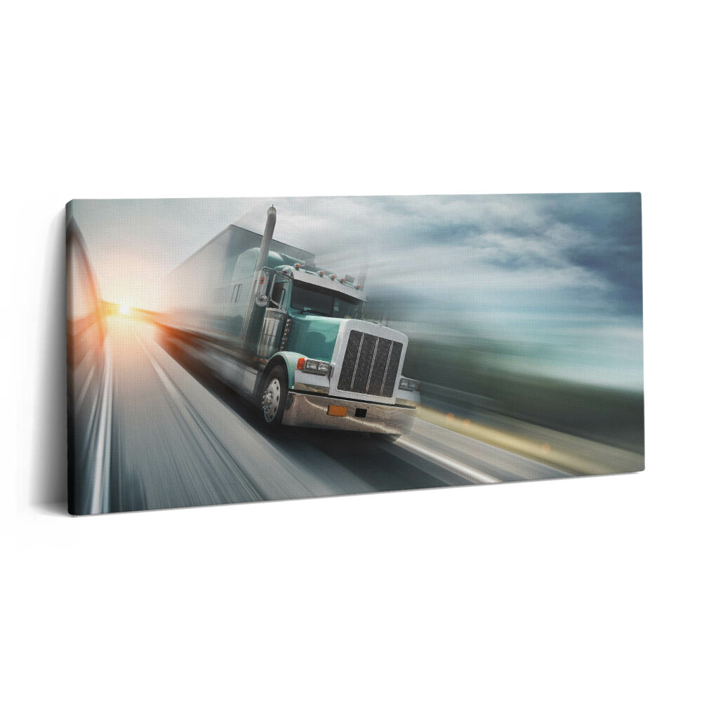Vászonkép 140x70 Teherautó az autópályán