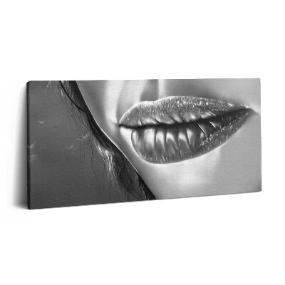 Vászonkép 140x70 Egy nő szája