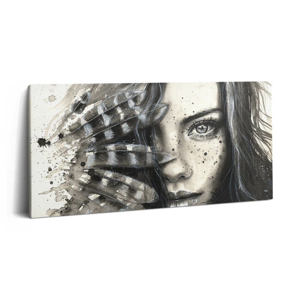 Vászonkép 140x70 Festett portré