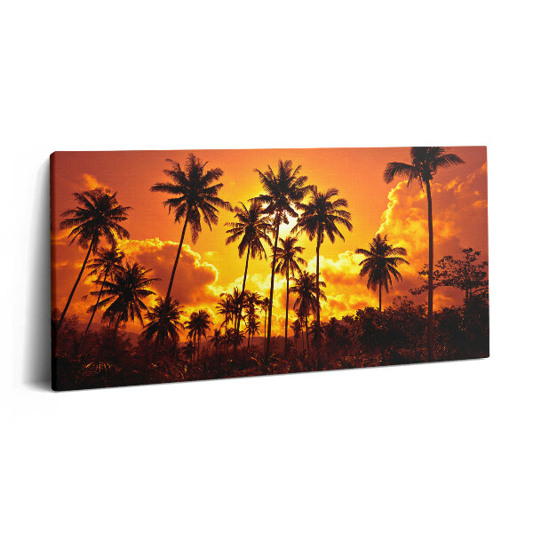 Vászonkép 140x70 Pálmafák Thaiföld Klong Prao strand