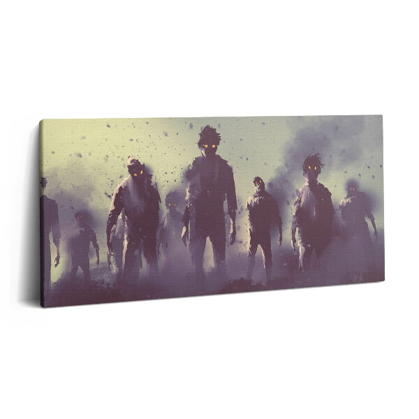 Vászonkép 140x70 Zombik Halloween éjszakáján