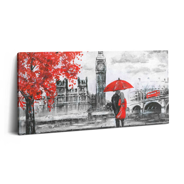 Vászonkép 140x70 A londoni Big Ben városi panorámája
