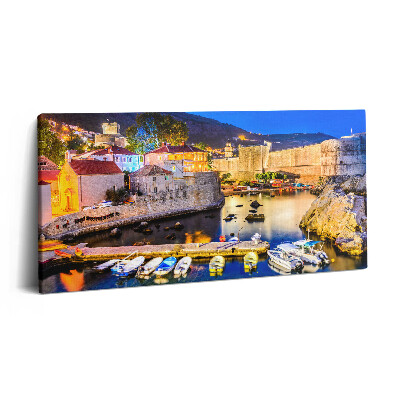 Vászonkép 140x70 Óvárosi öböl éjszaka