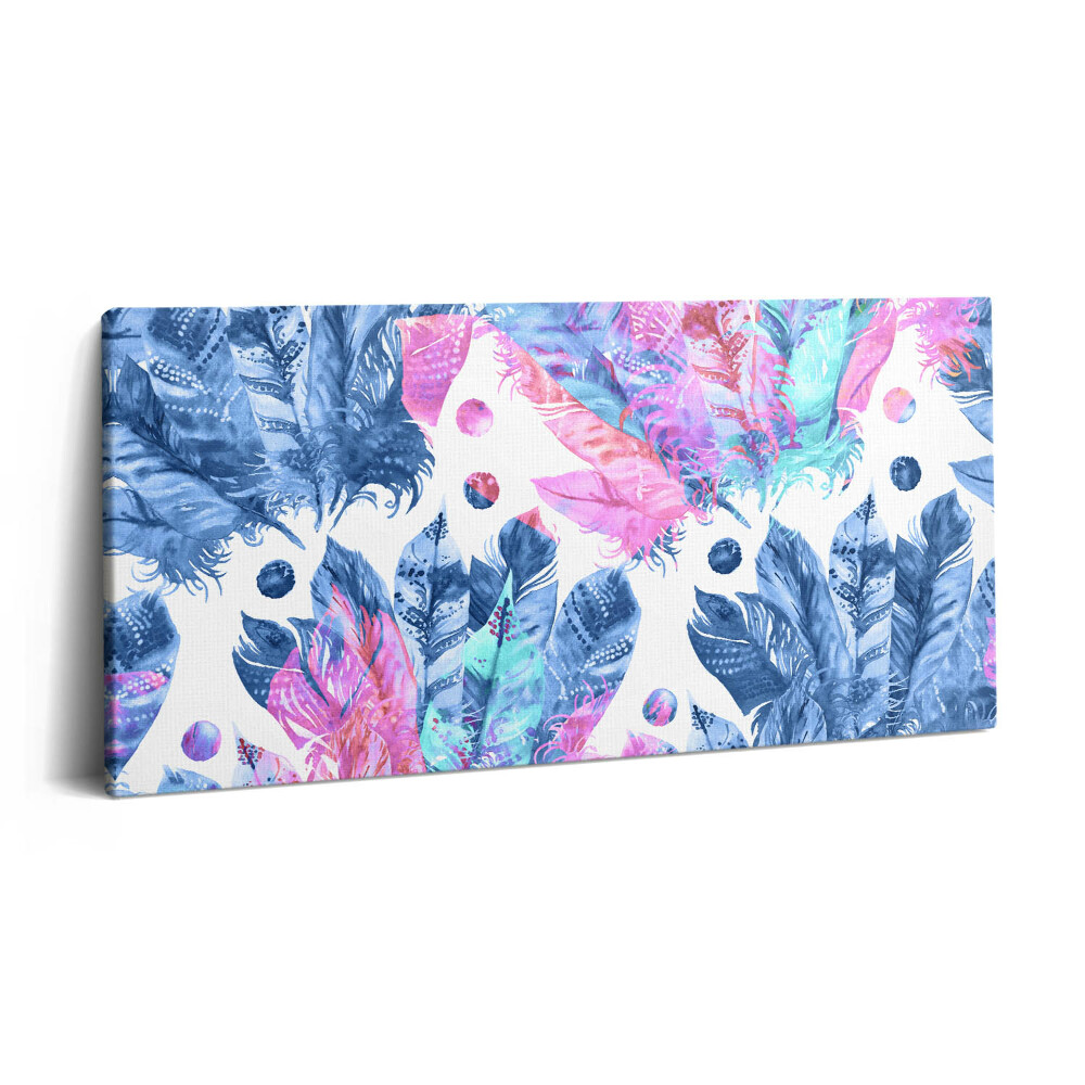 Vászonkép 140x70 Színes tollak