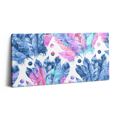 Vászonkép 140x70 Színes tollak