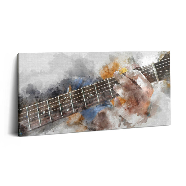 Vászonkép 140x70 Festett gitár