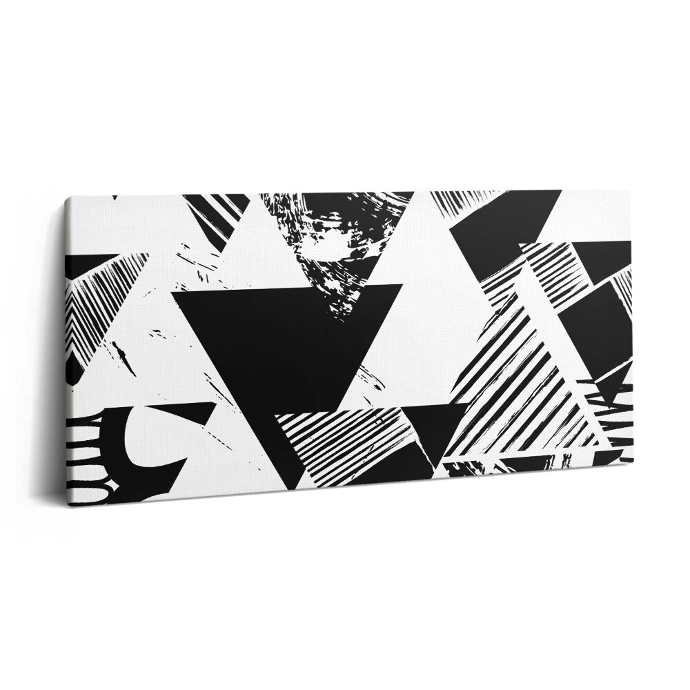 Vászonkép 140x70 Absztrakt geometriai mintás háromszögek