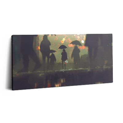 Vászonkép 140x70 Emberek árnyékkal
