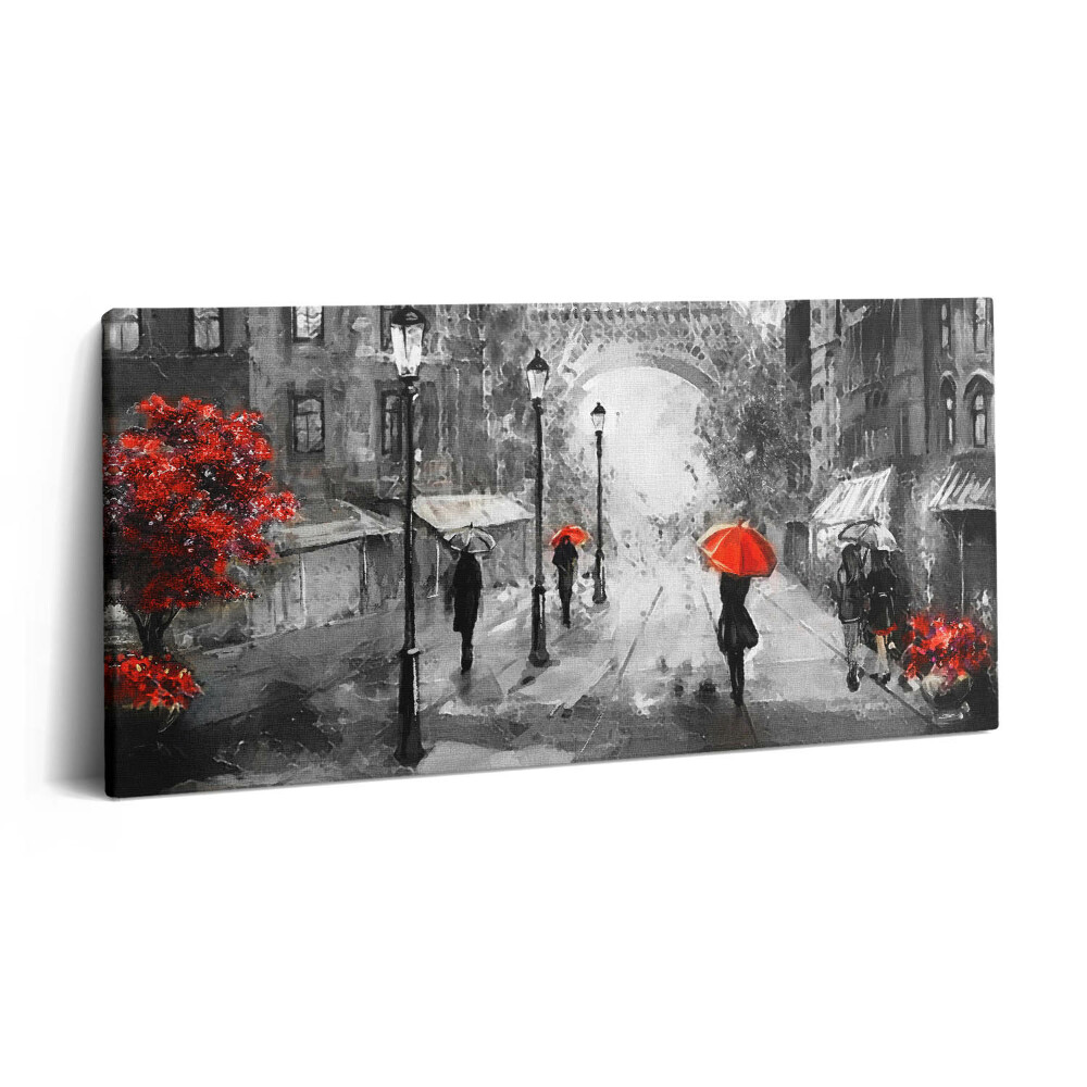 Vászonkép 140x70 Párizs utcái és az Eiffel-torony