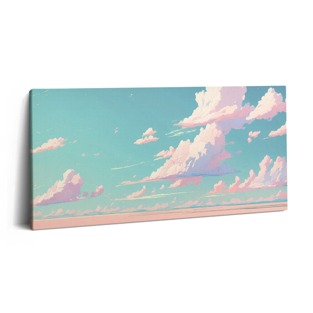 Vászonkép 140x70 Pasztell égbolt színe