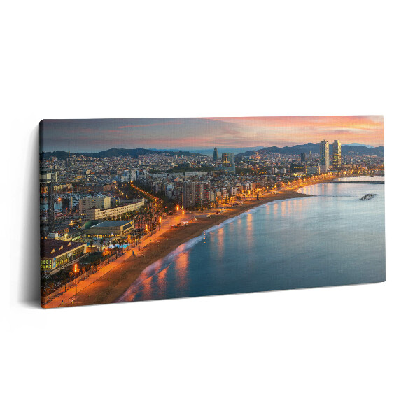 Vászonkép 140x70 Keleti strand Barcelonában