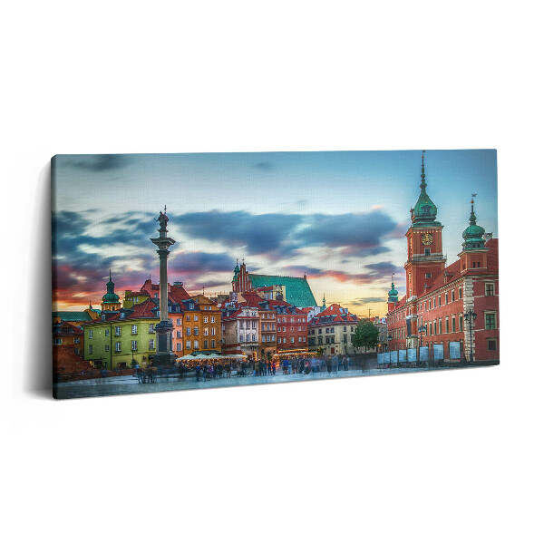 Vászonkép 140x70 Varsói óváros kastélya
