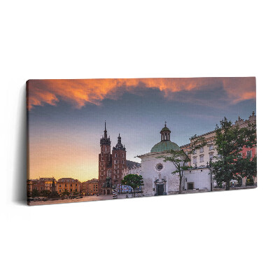 Vászonkép 140x70 Krakkó fő piactere