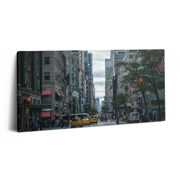 Vászonkép 140x70 New York-i utcai taxi