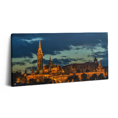 Vászonkép 140x70 Mátyás-templom Budapesten