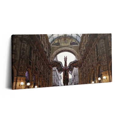 Vászonkép 140x70 A ló emlékműve Milánóban