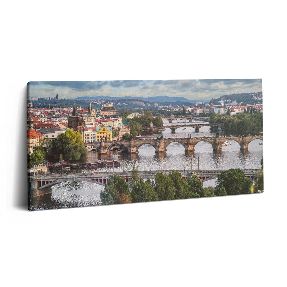 Vászonkép 140x70 Prágai kilátás