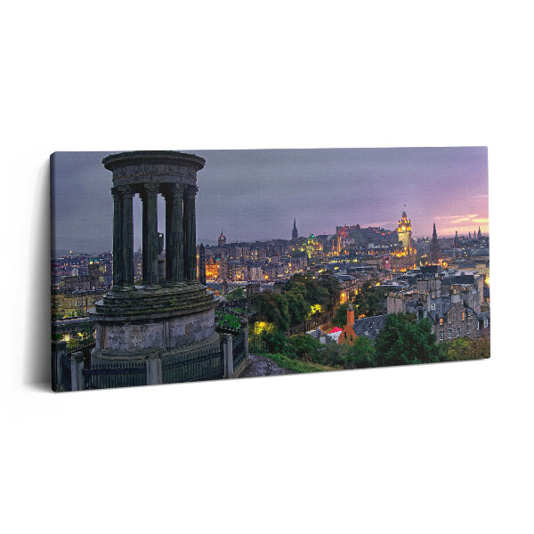 Vászonkép 140x70 Edinburgh látképe a Calton Hillről
