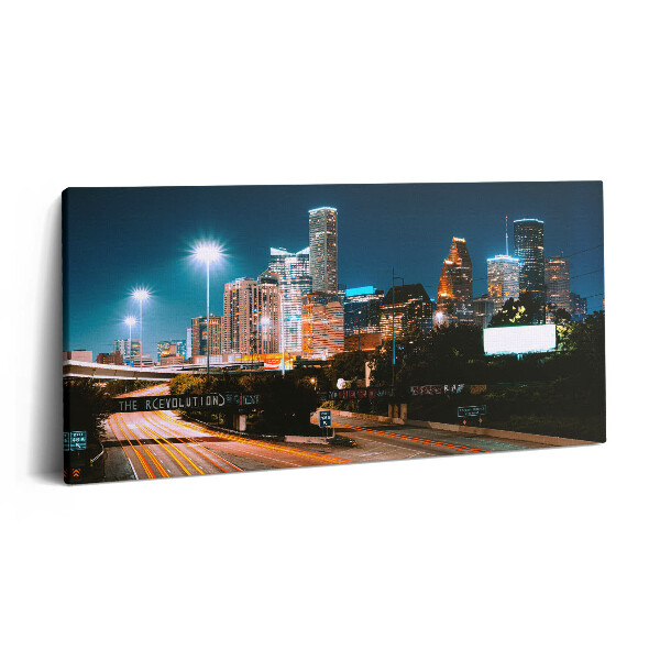 Vászonkép 140x70 Houston városa éjszaka