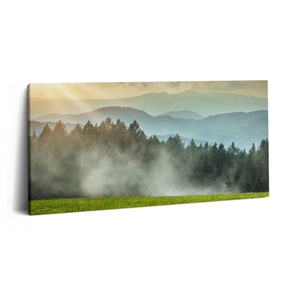 Vászonkép 140x70 Tájkép a Beszkidek hegységben