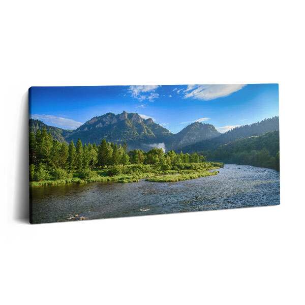 Vászonkép 140x70 A Dunajec folyó kanyargása Pieninyben
