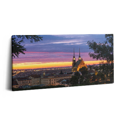 Vászonkép 140x70 Napfelkelte Brünnben