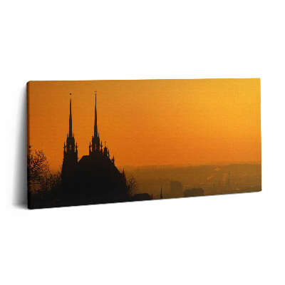 Vászonkép 140x70 A brünni székesegyház látképe