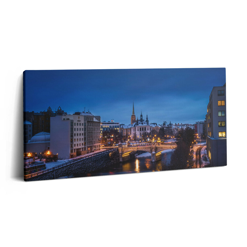 Vászonkép 140x70 Pilsen panorámája a Cseh Köztársaságban