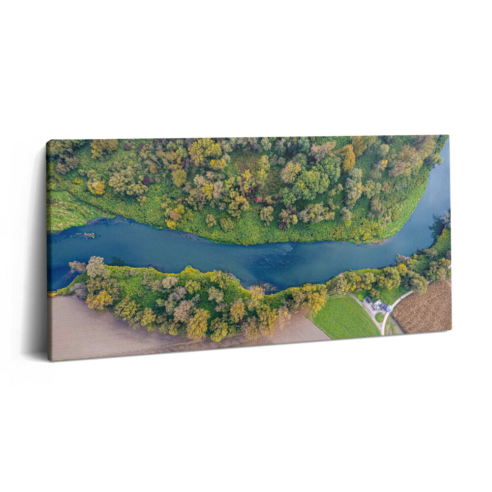 Vászonkép 140x70 Odera folyó a Cseh Köztársaságban