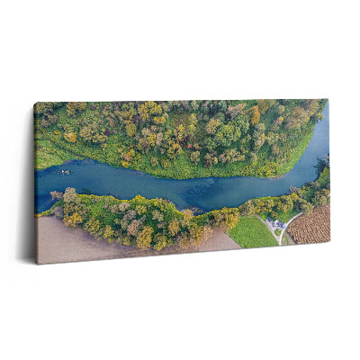 Vászonkép 140x70 Odera folyó a Cseh Köztársaságban